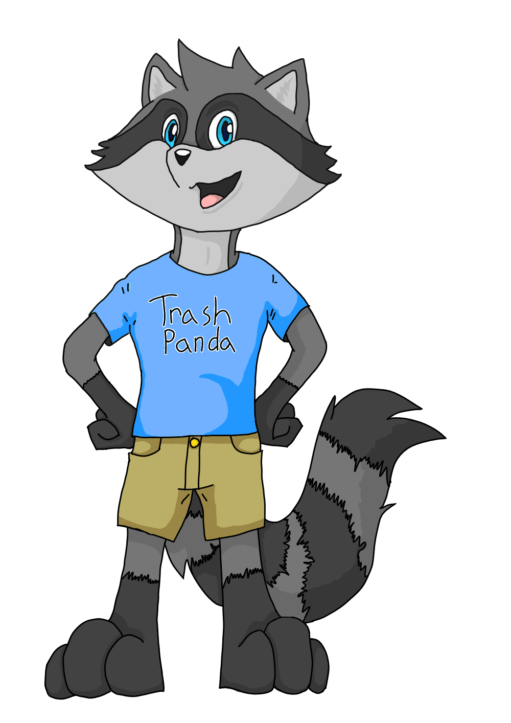 Trash Panda Mascot